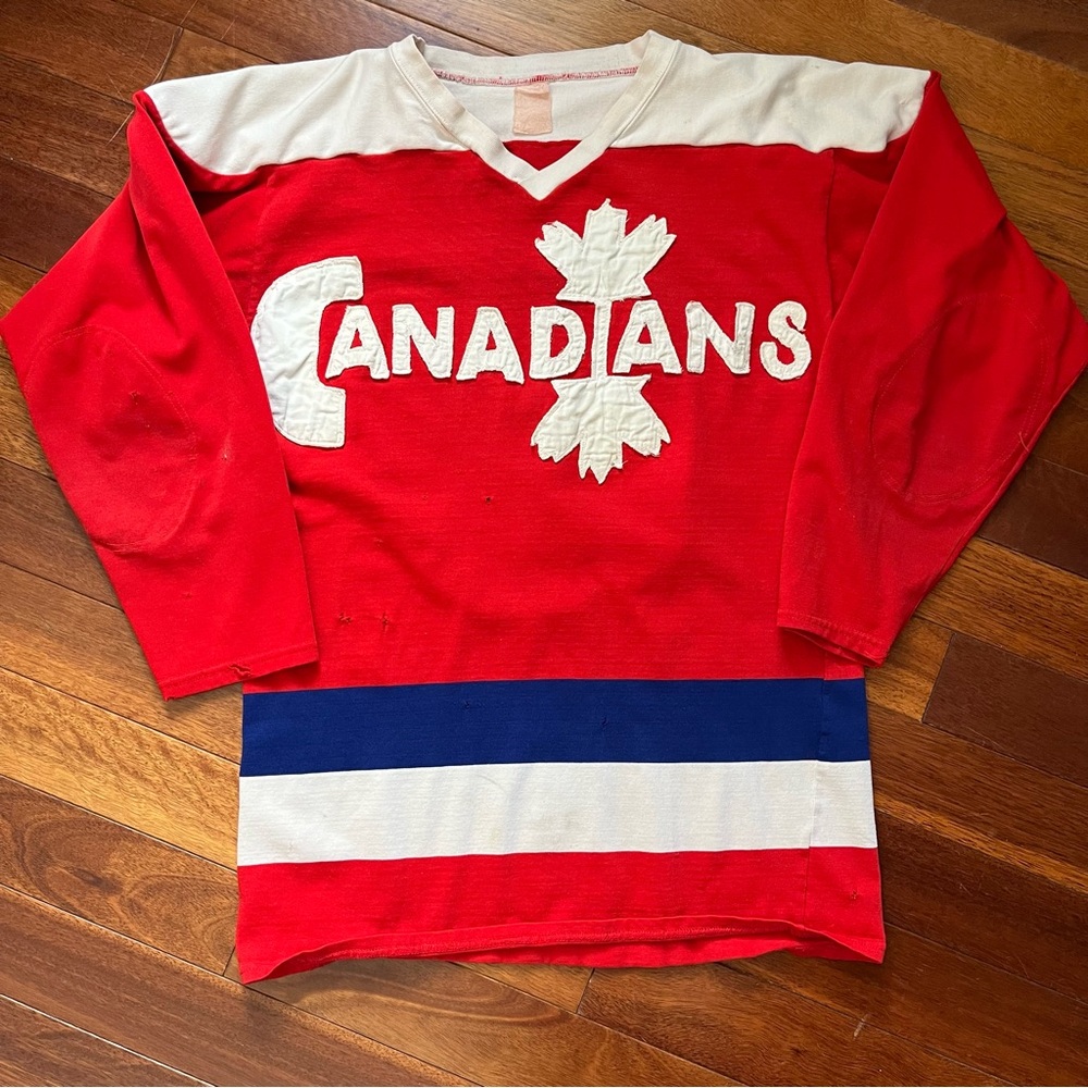 Vintage Canadians Team Canada Hockey Jersey Homemade